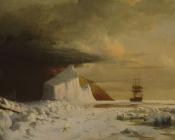 An Arctic Summer Boring Through The Pack In Melville Bay - 威廉·布雷德福